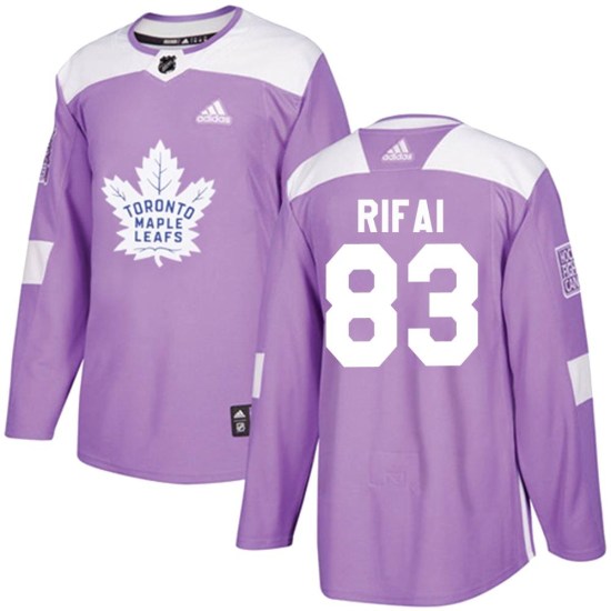 Marshall Rifai Toronto Maple Leafs Authentic Fights Cancer Practice Adidas Jersey - Purple