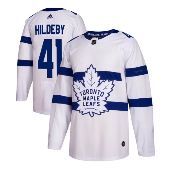 Dennis Hildeby Toronto Maple Leafs Youth Authentic 2018 Stadium Series Adidas Jersey - White