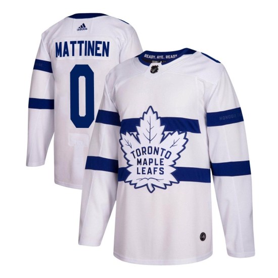 Nicolas Mattinen Toronto Maple Leafs Youth Authentic 2018 Stadium Series Adidas Jersey - White