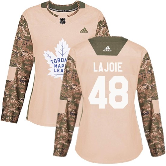 Maxime Lajoie Toronto Maple Leafs Women's Authentic Veterans Day Practice Adidas Jersey - Camo
