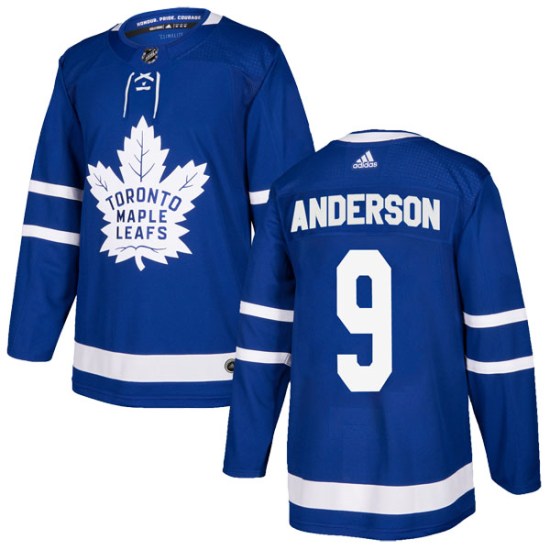 Glenn Anderson Toronto Maple Leafs Youth Authentic Home Adidas Jersey - Blue