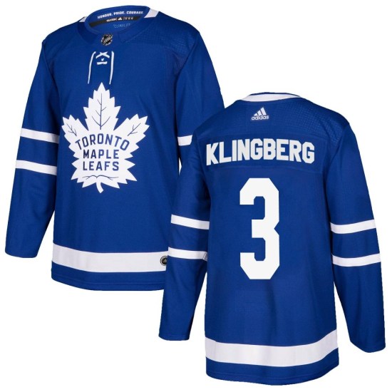 John Klingberg Toronto Maple Leafs Youth Authentic Home Adidas Jersey - Blue