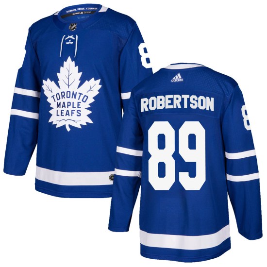 Nicholas Robertson Toronto Maple Leafs Youth Authentic Home Adidas Jersey - Blue
