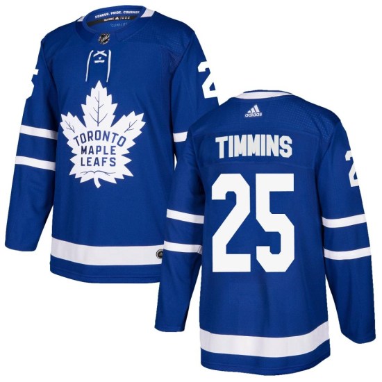 Conor Timmins Toronto Maple Leafs Youth Authentic Home Adidas Jersey - Blue