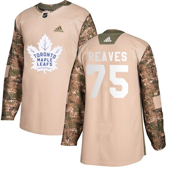 Ryan Reaves Toronto Maple Leafs Authentic Veterans Day Practice Adidas Jersey - Camo