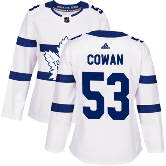 Easton Cowan Toronto Maple Leafs Women's Authentic 2018 Stadium Series Adidas Jersey - White