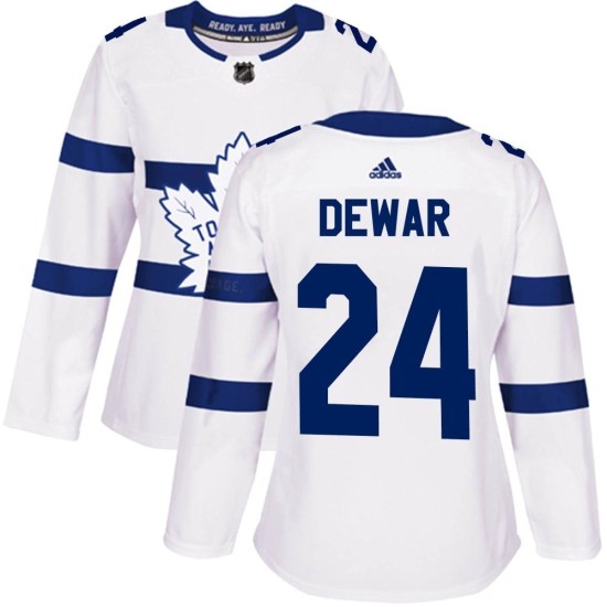 Connor Dewar Toronto Maple Leafs Women's Authentic 2018 Stadium Series Adidas Jersey - White