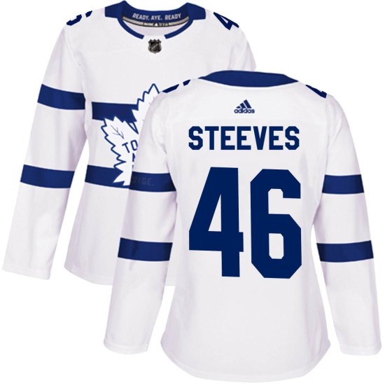 Alex Steeves Toronto Maple Leafs Women's Authentic 2018 Stadium Series Adidas Jersey - White