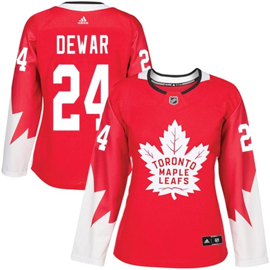 Connor Dewar Toronto Maple Leafs Women's Authentic Alternate Adidas Jersey - Red