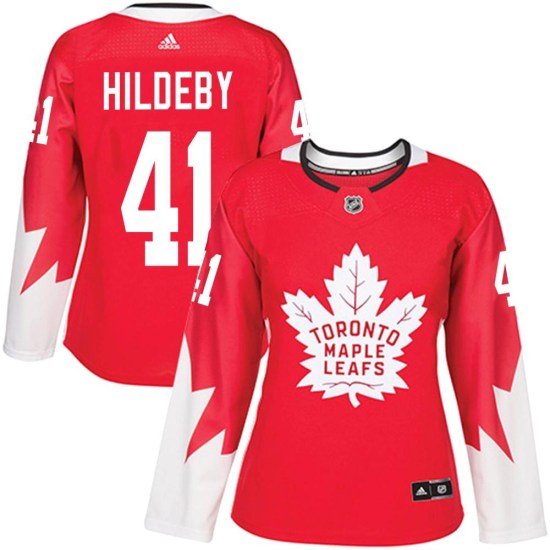 Dennis Hildeby Toronto Maple Leafs Women's Authentic Alternate Adidas Jersey - Red