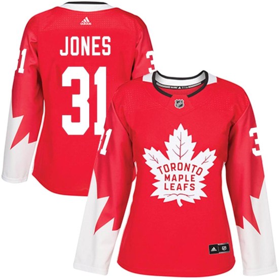 Martin Jones Toronto Maple Leafs Women's Authentic Alternate Adidas Jersey - Red
