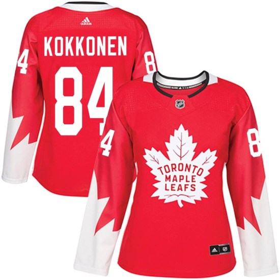Mikko Kokkonen Toronto Maple Leafs Women's Authentic Alternate Adidas Jersey - Red
