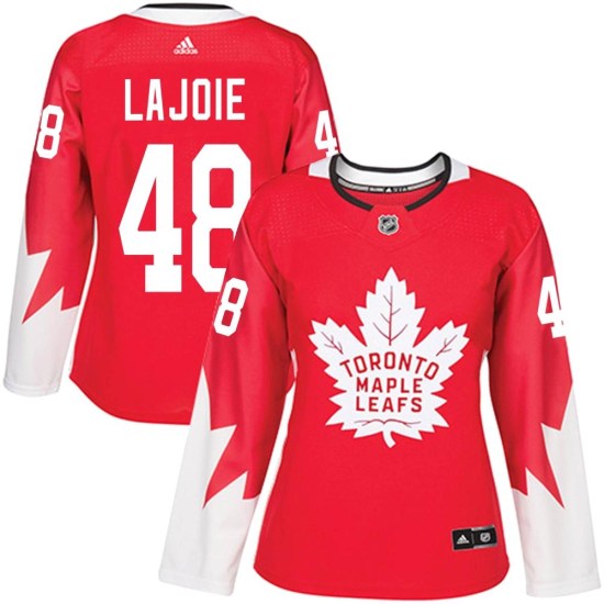 Maxime Lajoie Toronto Maple Leafs Women's Authentic Alternate Adidas Jersey - Red