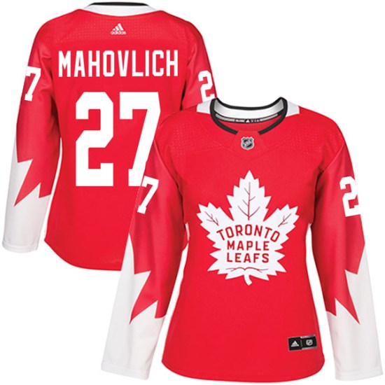 Frank Mahovlich Toronto Maple Leafs Women's Authentic Alternate Adidas Jersey - Red