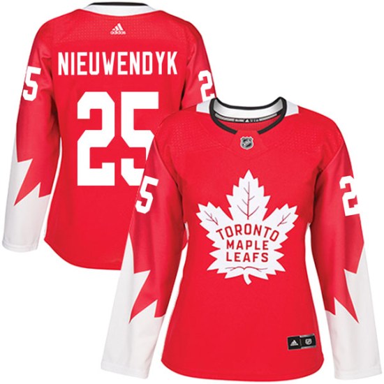 Joe Nieuwendyk Toronto Maple Leafs Women's Authentic Alternate Adidas Jersey - Red