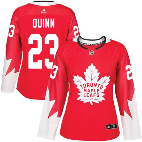 Pat Quinn Toronto Maple Leafs Women's Authentic Alternate Adidas Jersey - Red