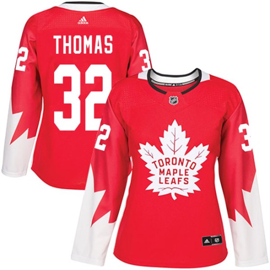 Steve Thomas Toronto Maple Leafs Women's Authentic Alternate Adidas Jersey - Red