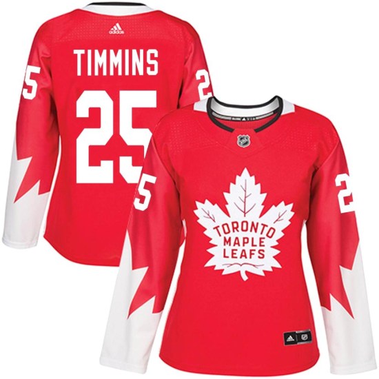 Conor Timmins Toronto Maple Leafs Women's Authentic Alternate Adidas Jersey - Red