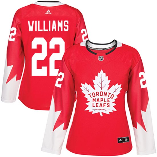 Tiger Williams Toronto Maple Leafs Women's Authentic Alternate Adidas Jersey - Red