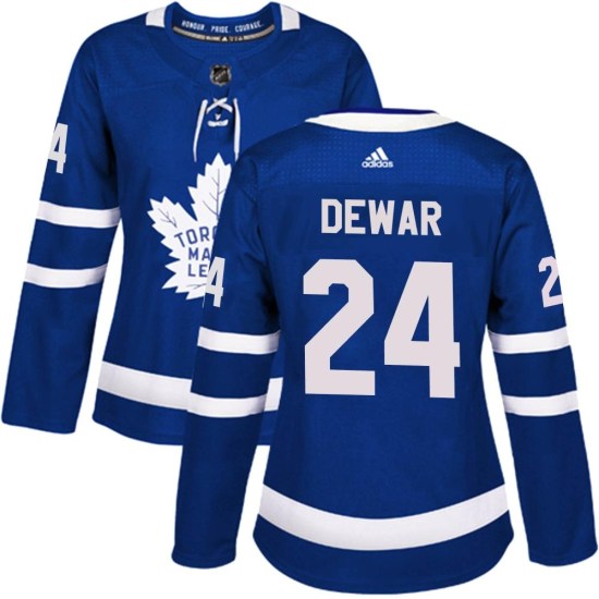 Connor Dewar Toronto Maple Leafs Women's Authentic Home Adidas Jersey - Blue