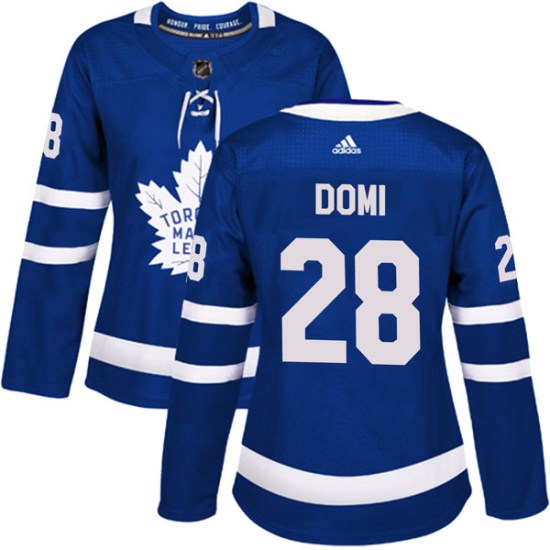 Tie Domi Toronto Maple Leafs Women's Authentic Home Adidas Jersey - Blue