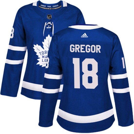 Noah Gregor Toronto Maple Leafs Women's Authentic Home Adidas Jersey - Blue