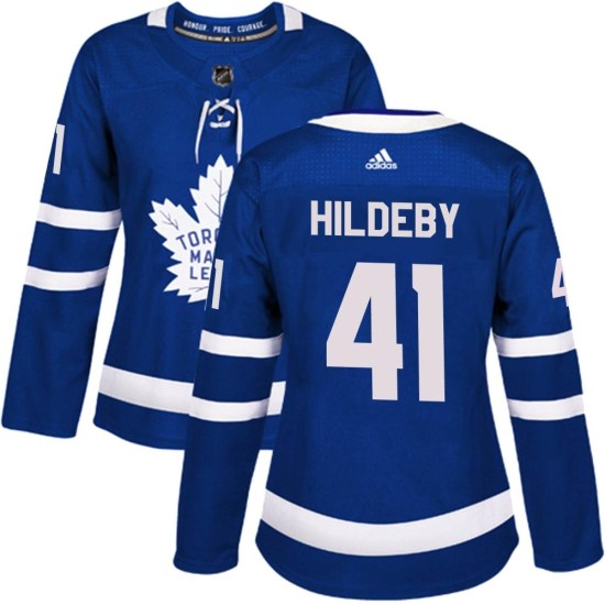 Dennis Hildeby Toronto Maple Leafs Women's Authentic Home Adidas Jersey - Blue