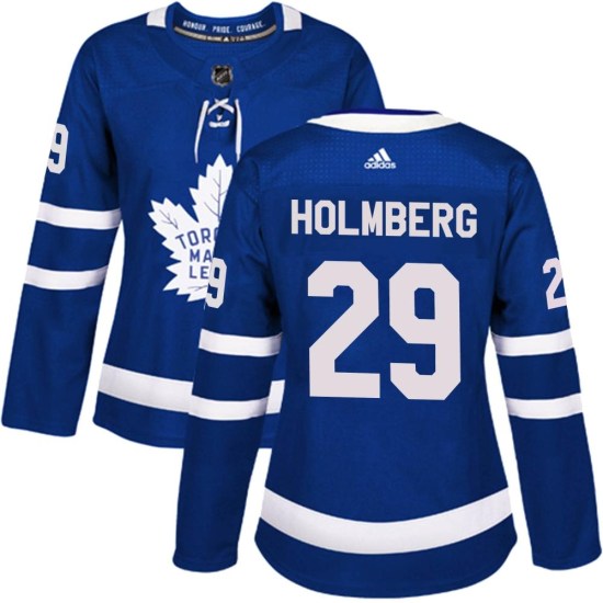 Pontus Holmberg Toronto Maple Leafs Women's Authentic Home Adidas Jersey - Blue