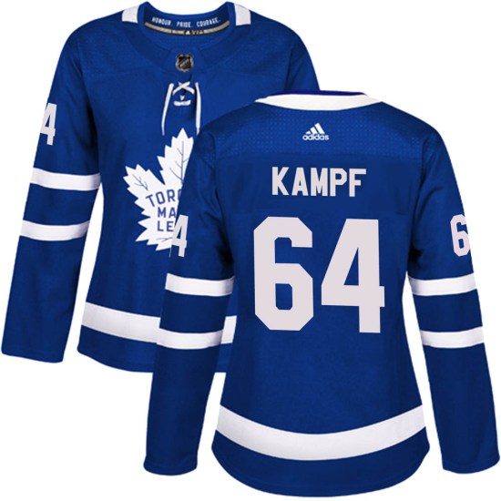 David Kampf Toronto Maple Leafs Women's Authentic Home Adidas Jersey - Blue