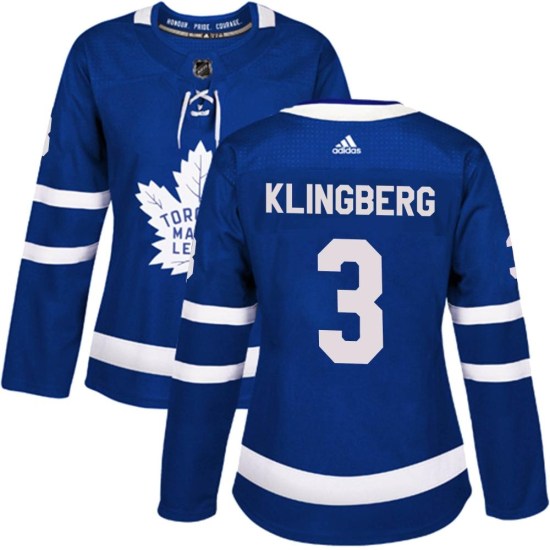 John Klingberg Toronto Maple Leafs Women's Authentic Home Adidas Jersey - Blue