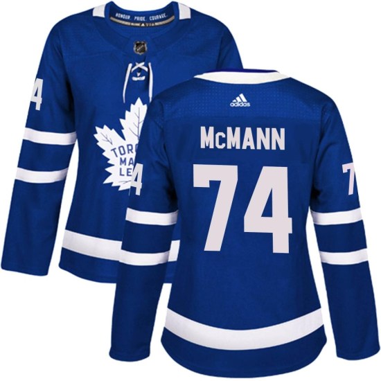 Bobby McMann Toronto Maple Leafs Women's Authentic Home Adidas Jersey - Blue