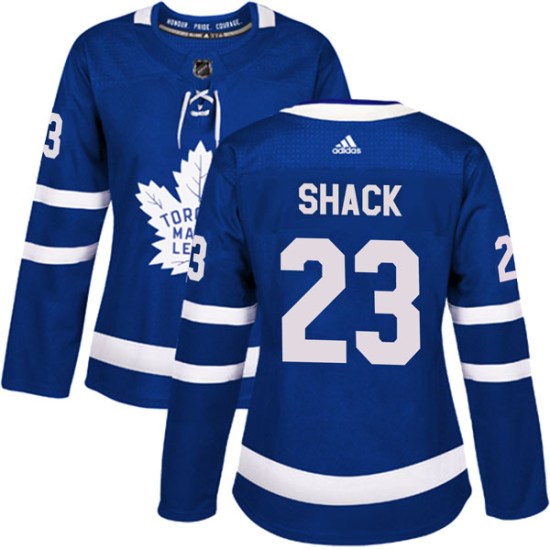 Eddie Shack Toronto Maple Leafs Women's Authentic Home Adidas Jersey - Blue