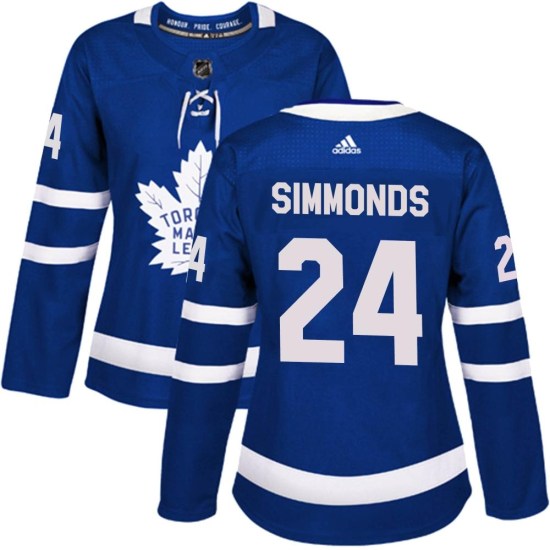 Wayne Simmonds Toronto Maple Leafs Women's Authentic Home Adidas Jersey - Blue