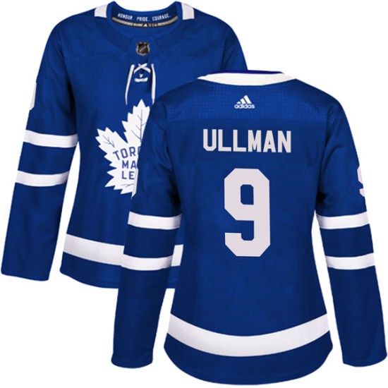 Norm Ullman Toronto Maple Leafs Women's Authentic Home Adidas Jersey - Blue
