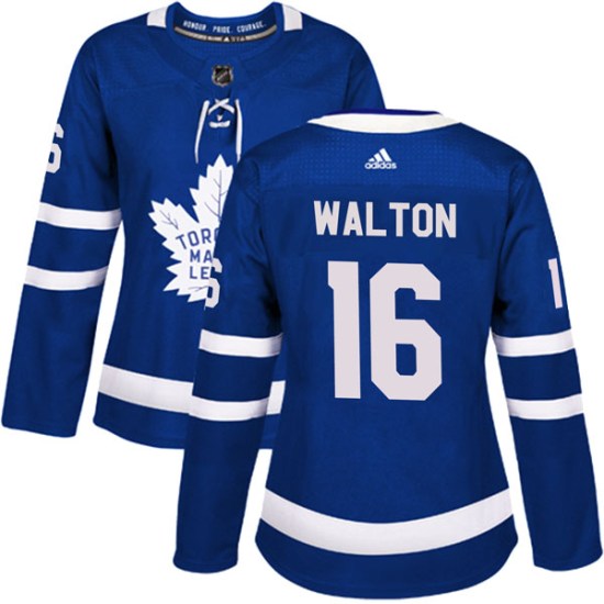 Mike Walton Toronto Maple Leafs Women's Authentic Home Adidas Jersey - Blue