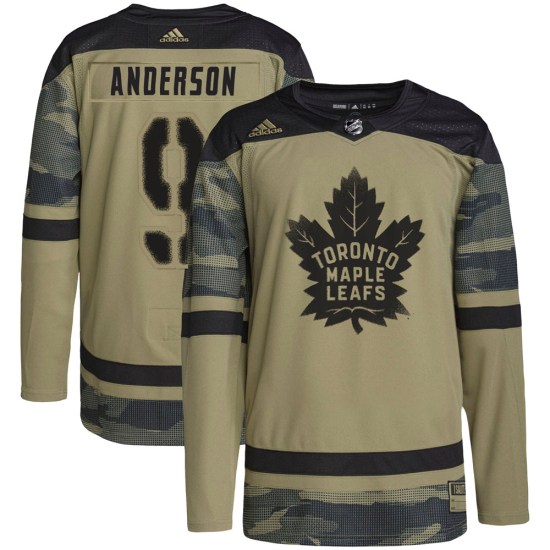Glenn Anderson Toronto Maple Leafs Authentic Military Appreciation Practice Adidas Jersey - Camo