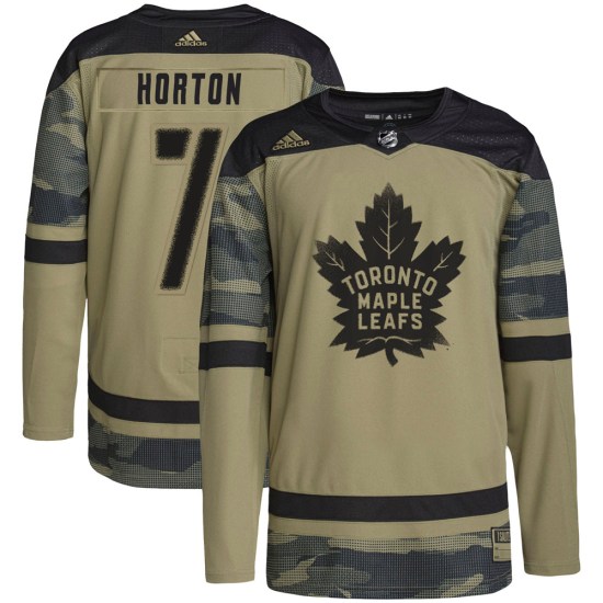 Tim Horton Toronto Maple Leafs Authentic Military Appreciation Practice Adidas Jersey - Camo
